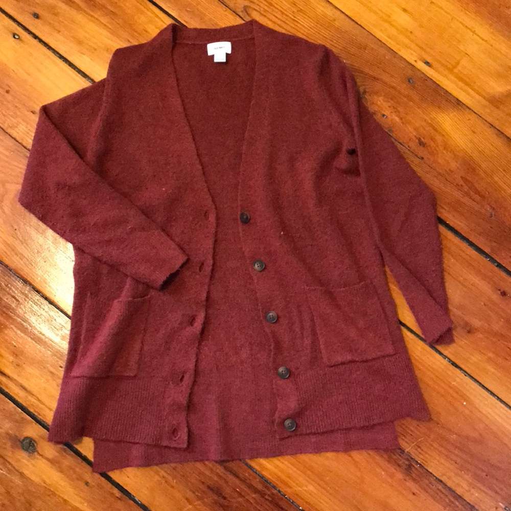 Old navy rust red knit cardigan